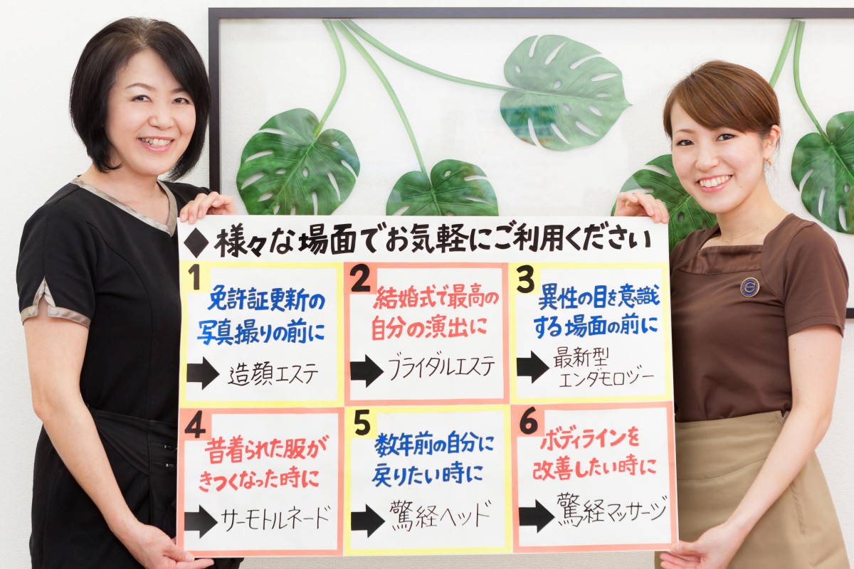 シーン別おすすめメニューを紹介するソワンジュのスタッフたち