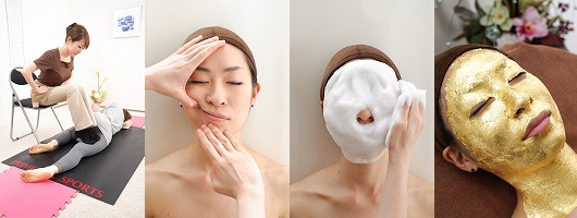 お客様の望みに合った施術を行う様子